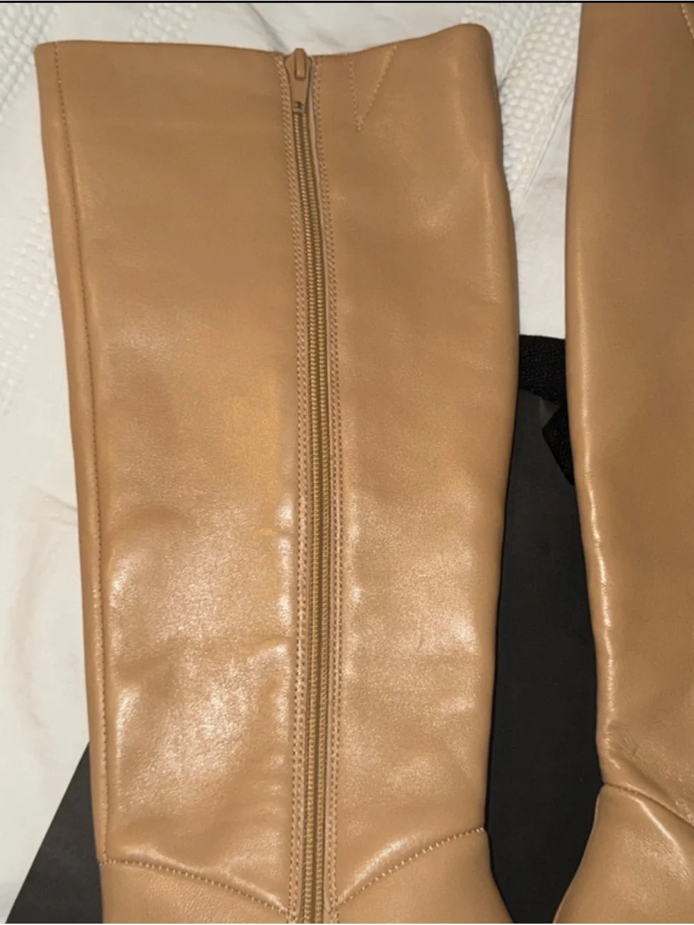 Aldo Tall Pointed-Toe Over-the-Knee Boots in Camel